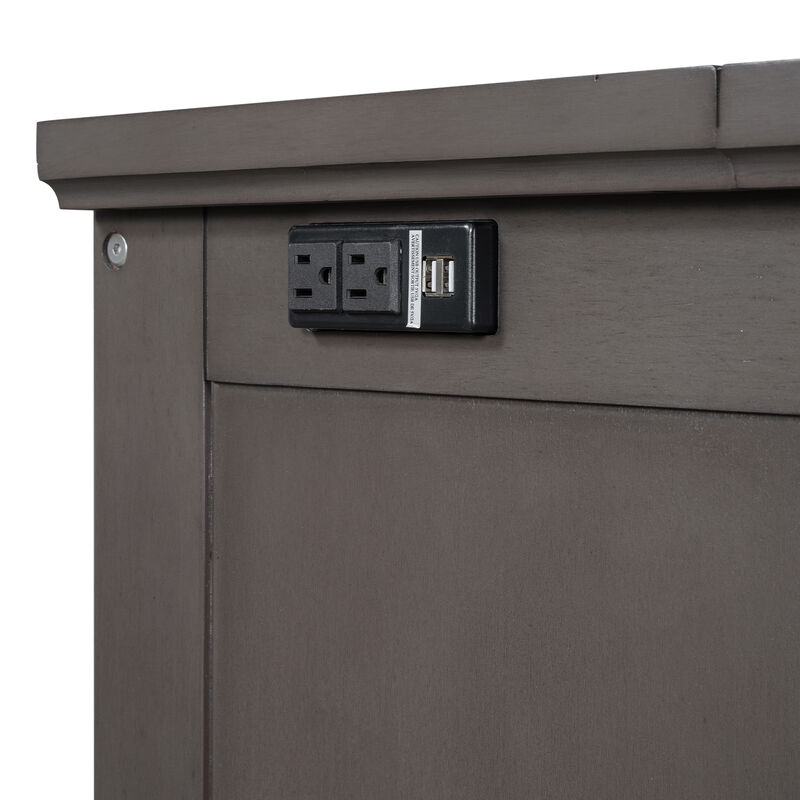 Merax Murphy Bed with Charging Station