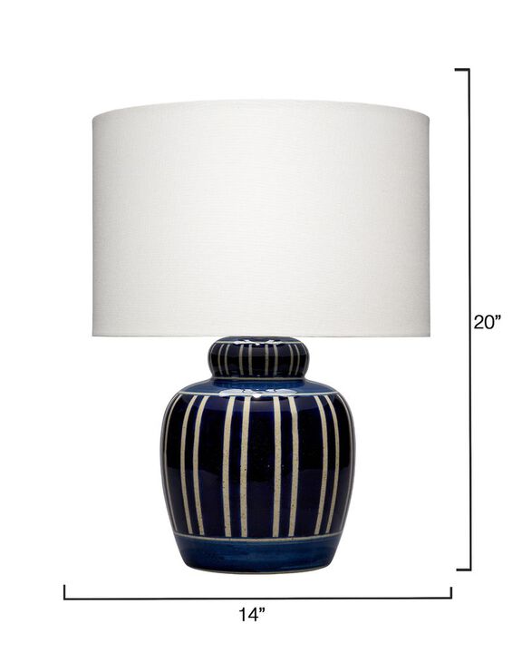 Arthur Table Lamp, Navy Blue