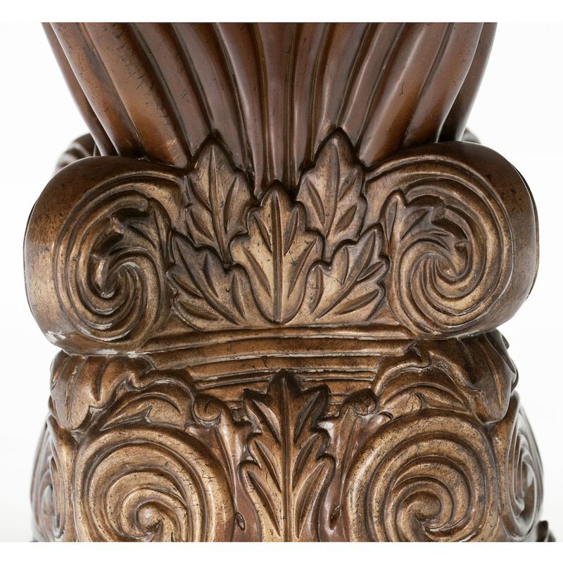 Michael Amini Villa Valencia Round Dining Table - Classic Chestnut