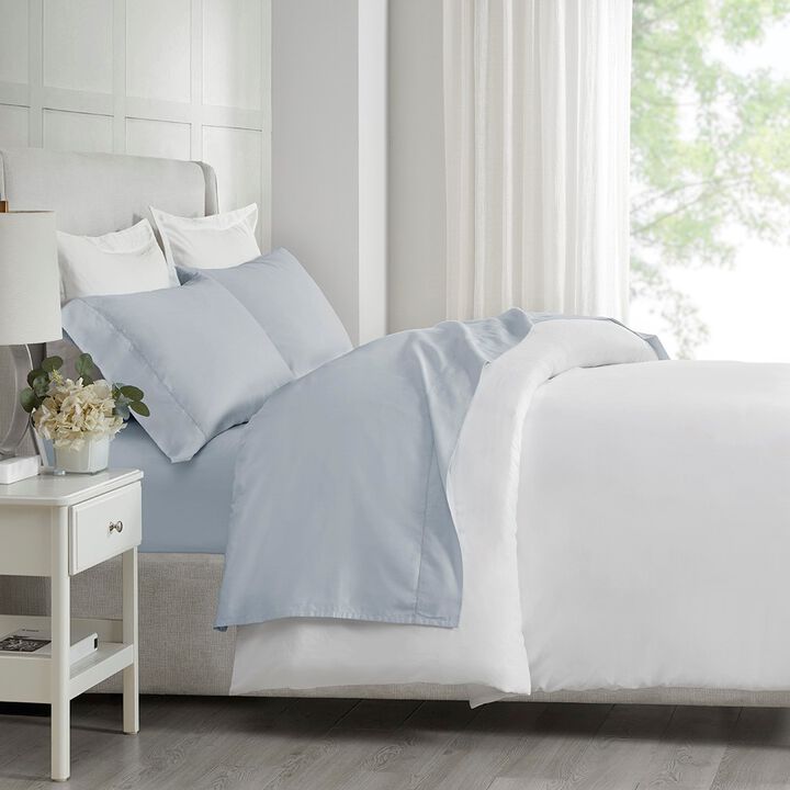 Gracie Mills Nora 300 Thread Count Sateen Weave Organic Cotton Deep Pocket Sheet Set