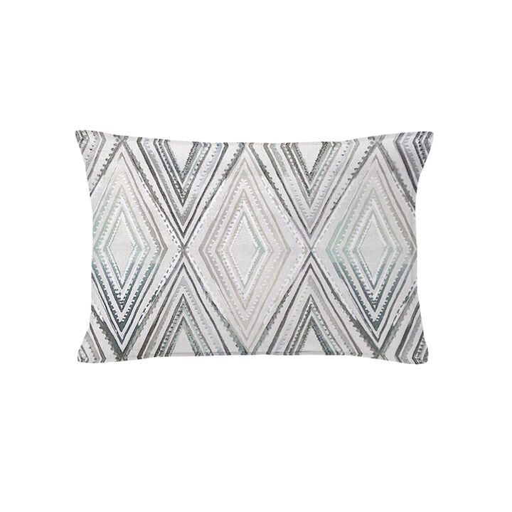 6ix Tailors Fine Linens Sloane Seabreeze/Ivory Decorative Throw Pillows