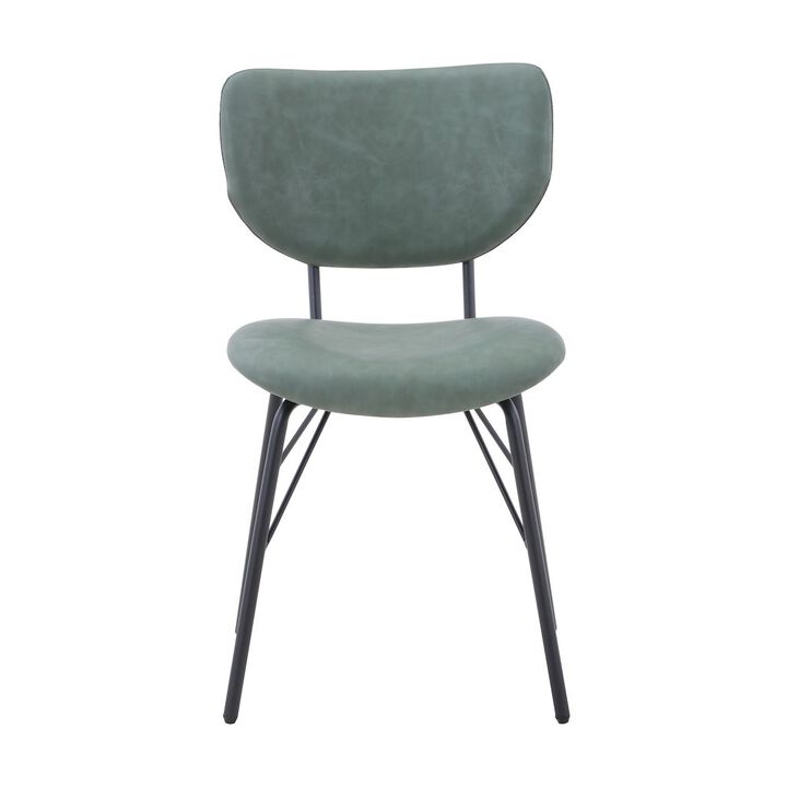 Jofran Modern Faux Leather Split-Back Upholstered Dining Chair (Set of 2)