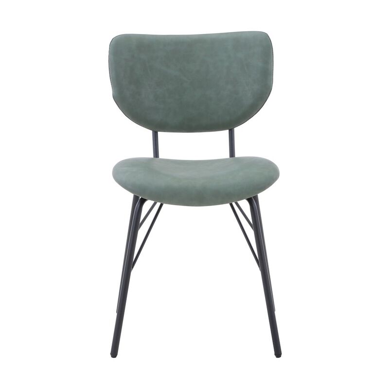 Jofran Modern Faux Leather Split-Back Upholstered Dining Chair (Set of 2)
