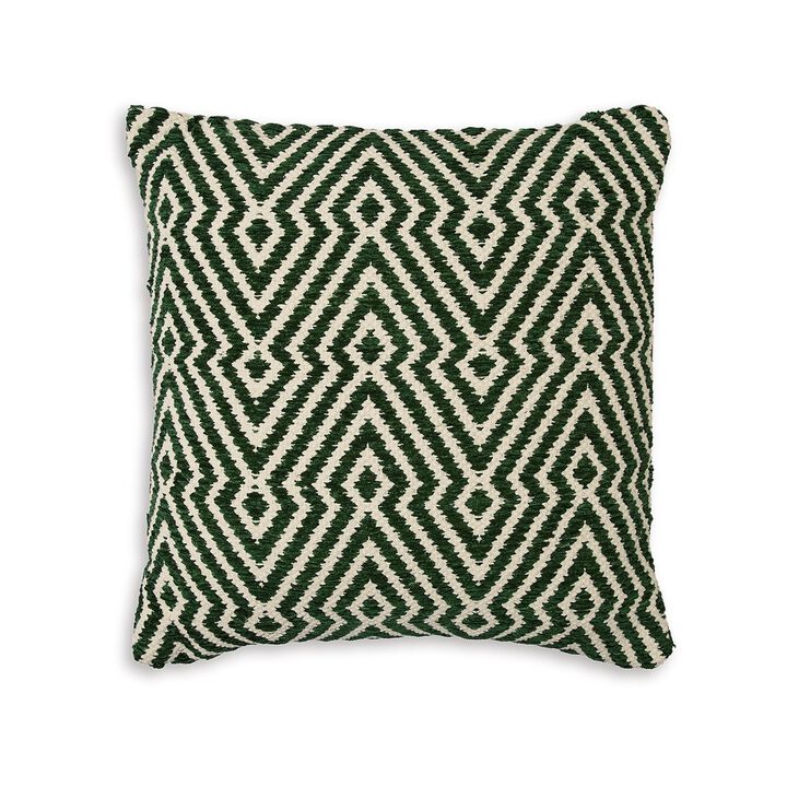 Digy 19 Inch Accent Pillow Set of 4, Handwoven Key Pattern, Black White -