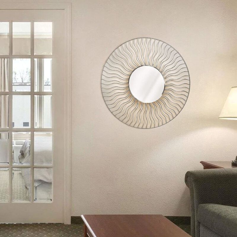 NOVA OF CALIFORNIA Sunburst 36 Round Wall Mirror (set of two)