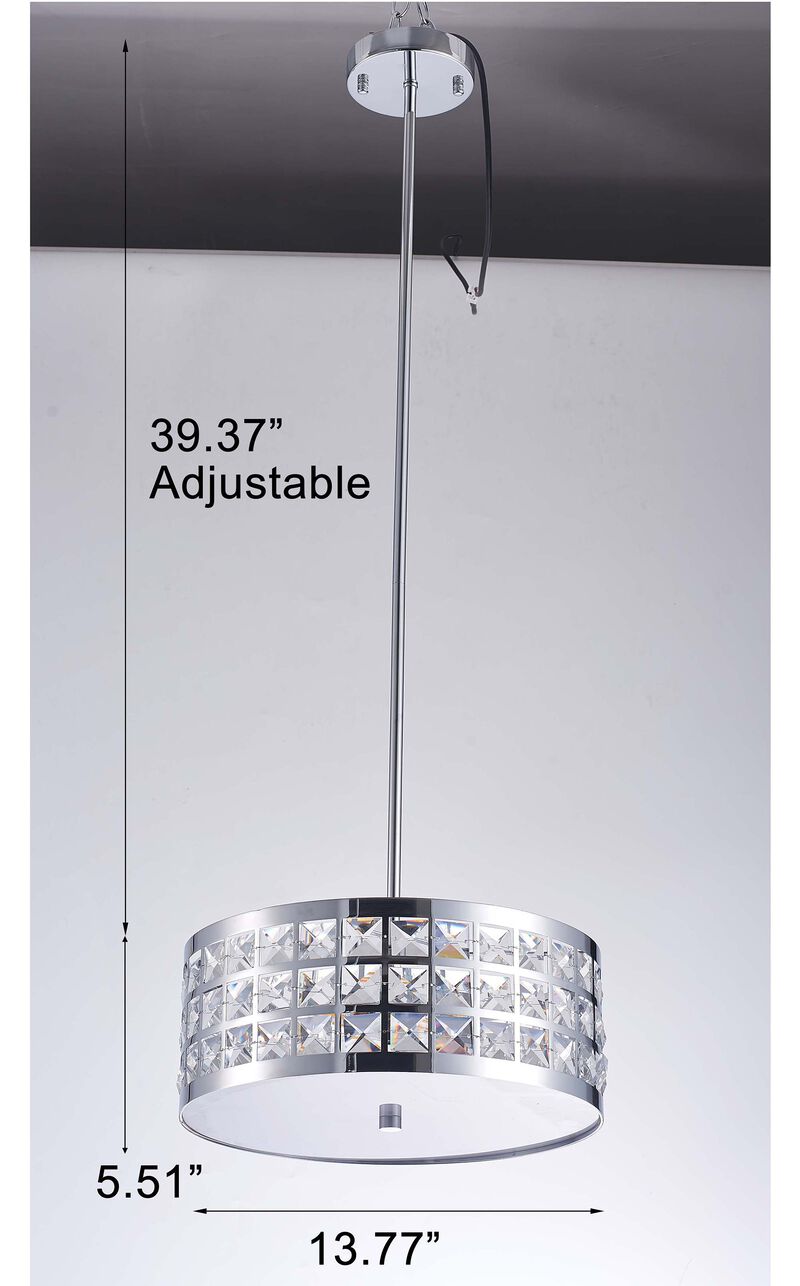 Pasargad Home Hermoza Collection Metal & Crystal Pendant Lights