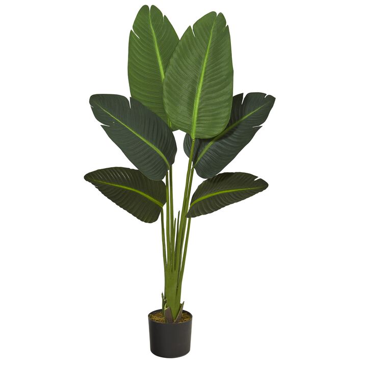 Hivvago 45" Travelerâ€™s Palm Artificial Plant (Real Touch)