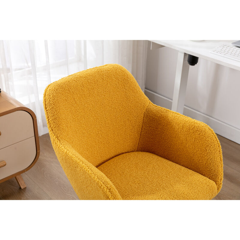 Modern Teddy Fabric Material Adjustable Height 360 Revolving Home Office Chair