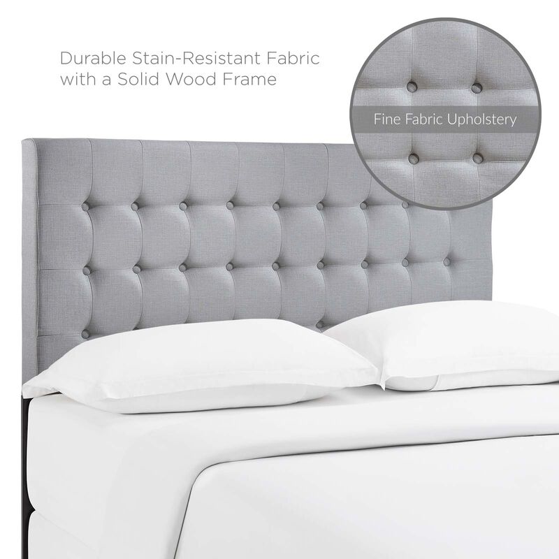 Modway - Tinble Queen Upholstered Fabric Headboard Sky Gray