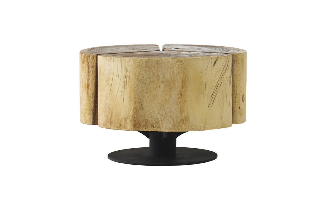 Clover 28" Coffee Table on Metal Base