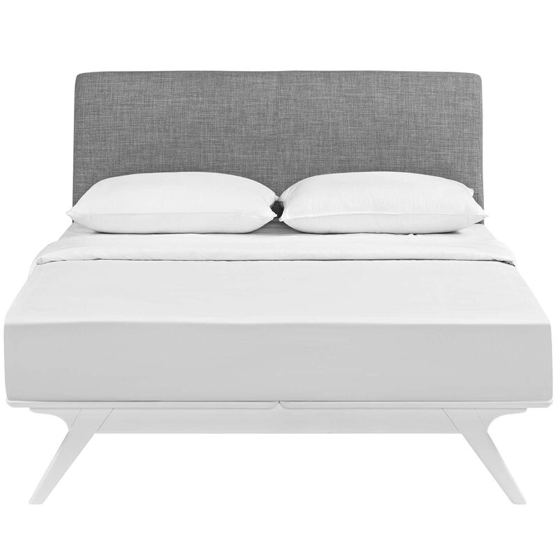Modway - Tracy King Bed White Gray