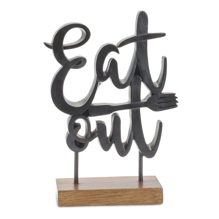 "Eat Out" Sign – Rustic Kitchen or Patio Décor for Dining Spaces