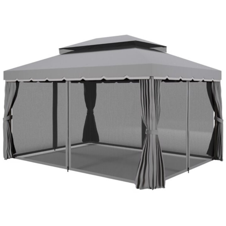 Weather-Resistant Patio Gazebo for Outdoor Garden and Terrace