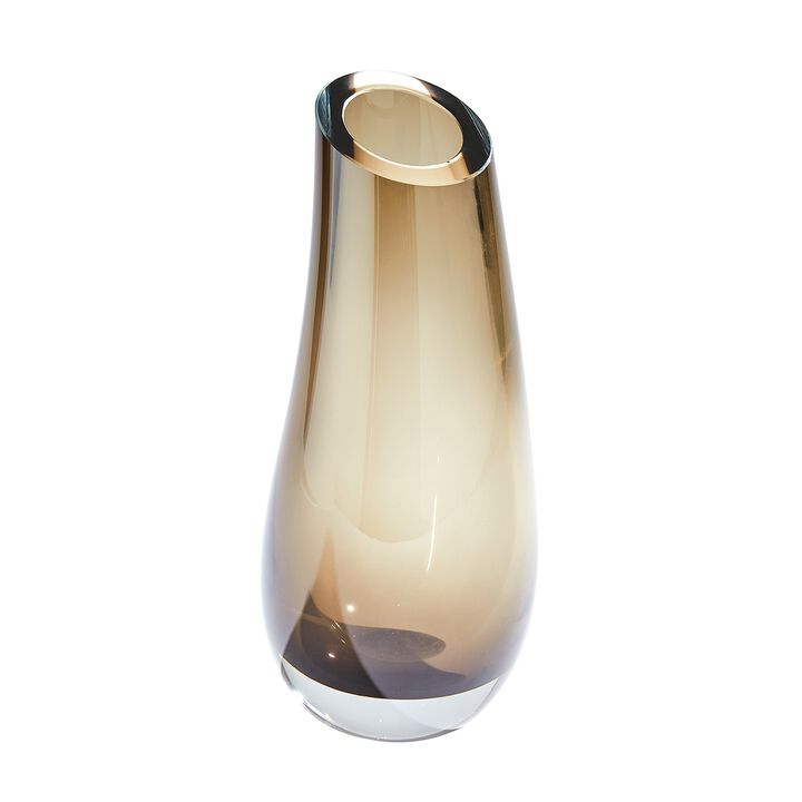 Slant Vase-Grey Large
