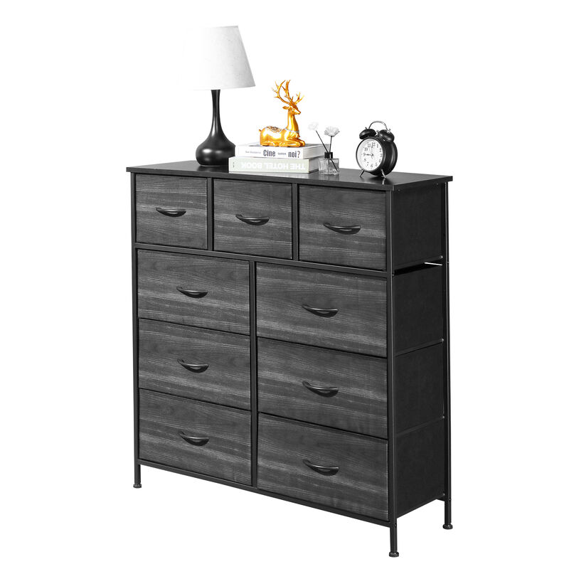9-Drawer Storage Cabinet 6 Large & 3 Small Non-Woven Fabric Drawers for Bedroom & Closet Organization