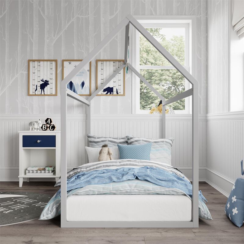 Little Seeds Skyler Metal Montessori House Bed