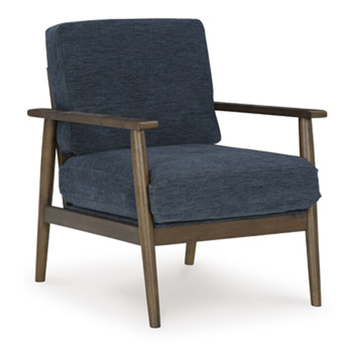 Bixler Showood Navy Accent Chair