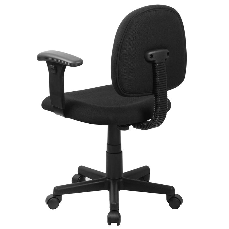 Wayne Mid-Back Fabric Swivel Task Office Chair with Adjustable Arms