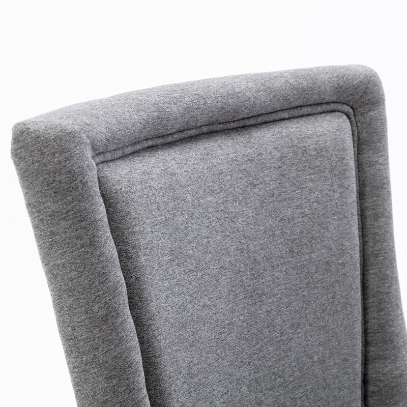 Ultra Side Dining Chair, Thickened Fabric Chairs With Neutrally Toned Solid Wood