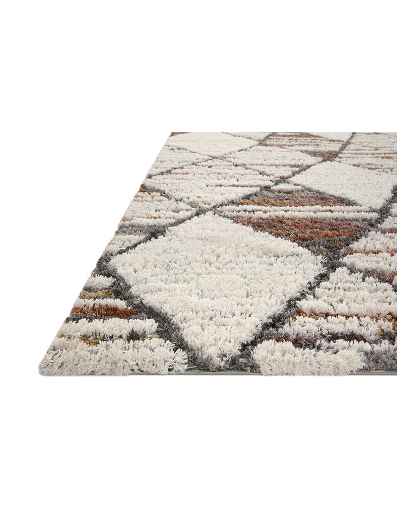 Levitt LEV05 Ivory/Fiesta 7'10" x 10' Rug