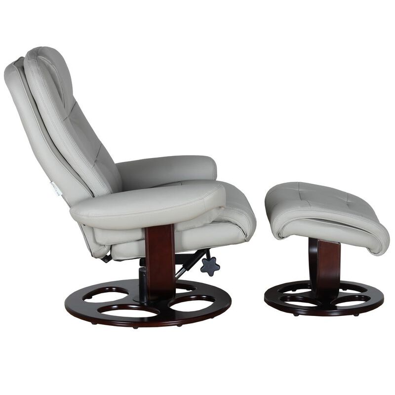 Barcalounger Jacque Swivel Pedestal Recliner w/Ottoman