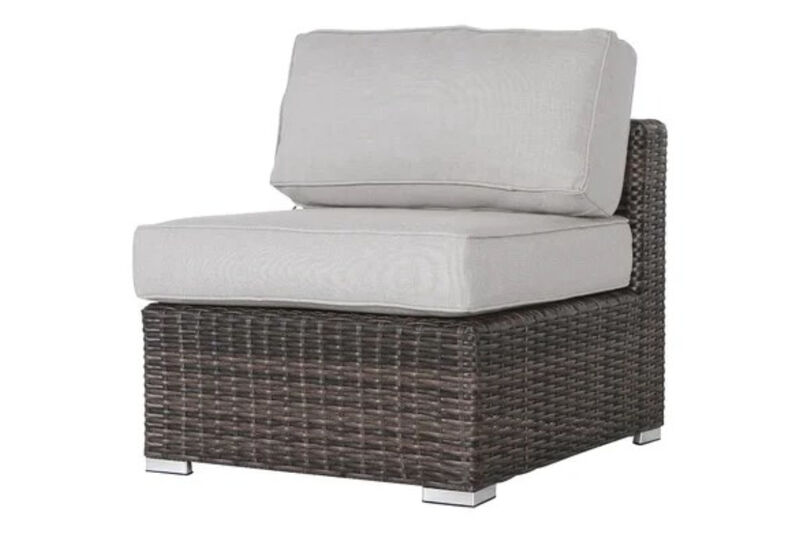 Living Source International 10-Piece Wicker / Rattan Sectional Set in Espresso