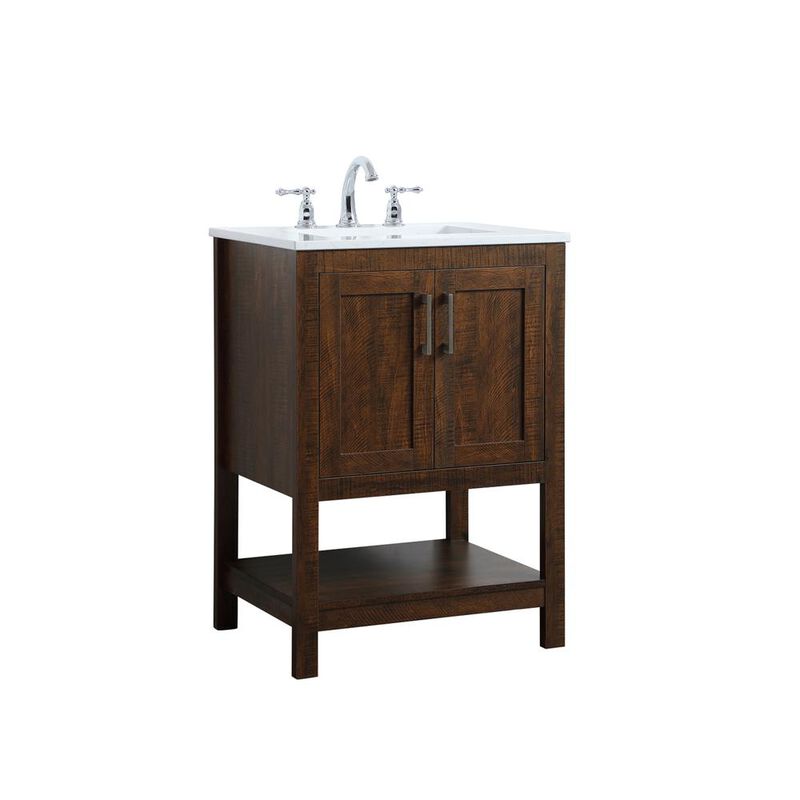Elegant Kitchen and Bath 24 inch Single Bathroom Vanity in Espresso