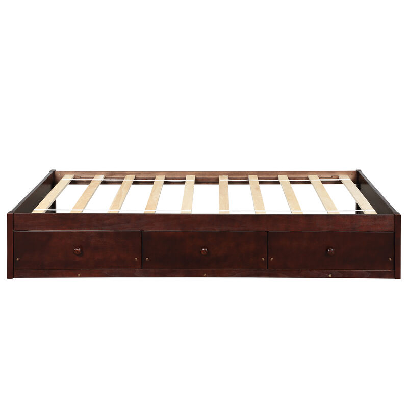 Merax Platform Bed with 3 Storage Drawers