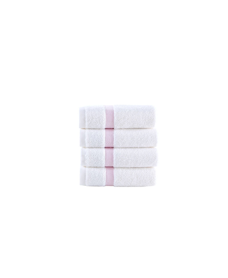 Brooks Brothers Contrast Border 4 pcs Wash Towels