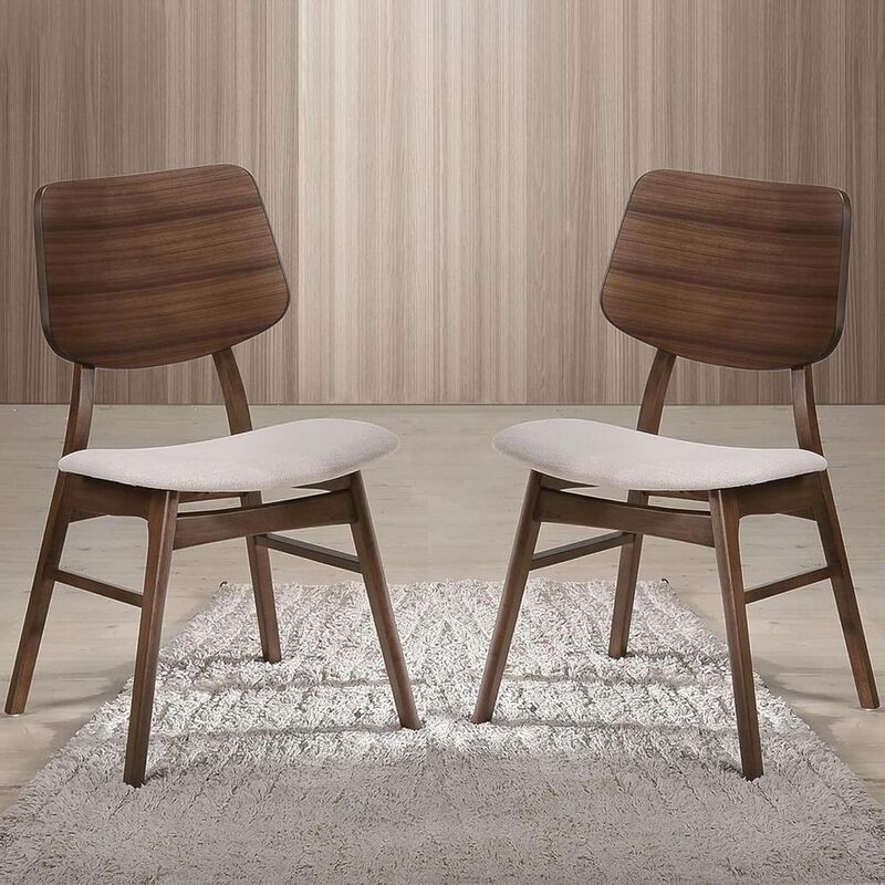 New Classic Furniture Oscar Walnut Solid Wood Dining Chair (Set of 4)