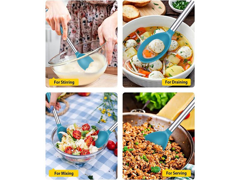 BUNDLEPRO Non Stick Solid Basting Spoon Pack of 2
