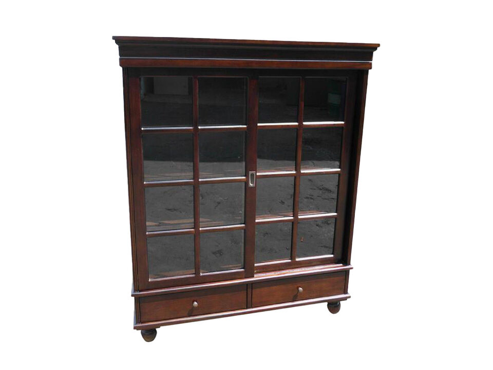 Mahogany Sliding Door Curio