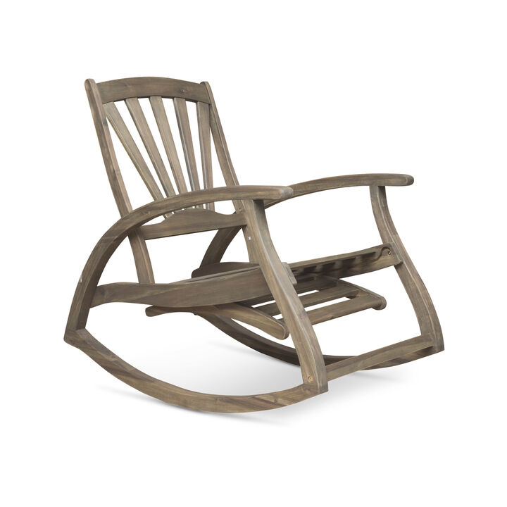Merax Outdoor Patio Recliner Rocking Chair