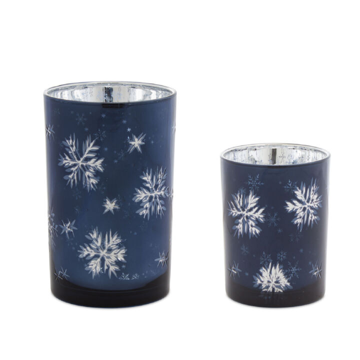 Set of 2 Decorative Candle Holders for Home Décor and Ambient Lighting