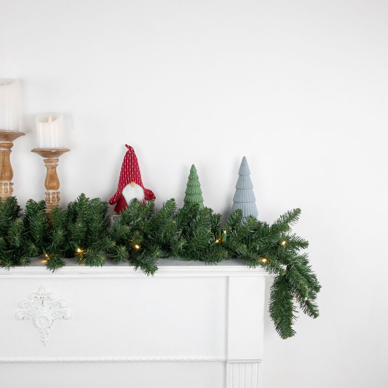 9ft x 12in Pre-Lit Buffalo Fir Artificial Christmas Garland - Warm White LED Lights