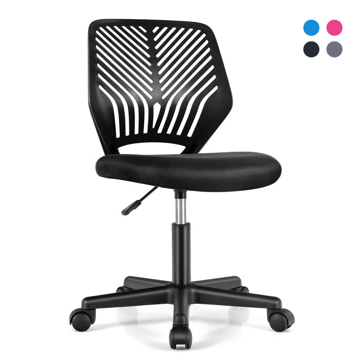 Height-adjustable Ergonomic Kids Desk Chair with Universal Casters