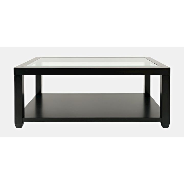Jofran Urban Icon Contemporary Rectangular Glass Inlay Coffee Table