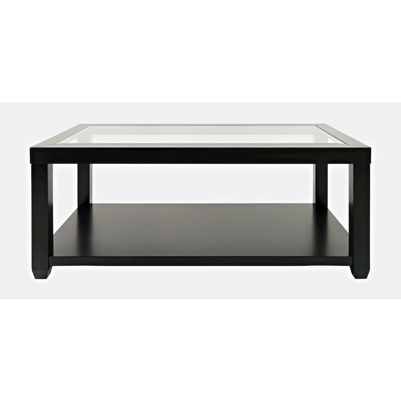 Jofran Urban Icon Contemporary Rectangular Glass Inlay Coffee Table