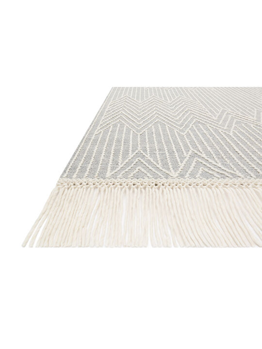 Newton NET02 Lt Grey/Ivory 3'6" x 5'6" Rug