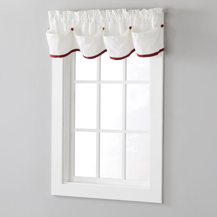 Saturday Knight Ltd Manor Versatile Tailored Window Valance - 58x13", Dove Gray
