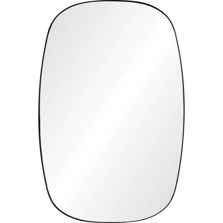 36" Clear Powder Coated Finished Framed Rectangular Wall Mirror