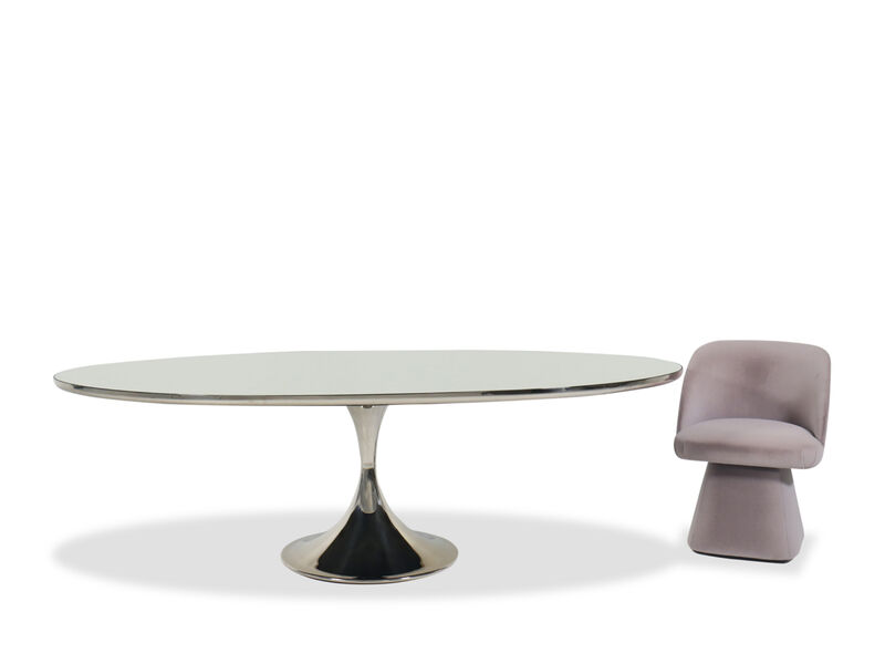 Semper 96" Oval Pedestal Table