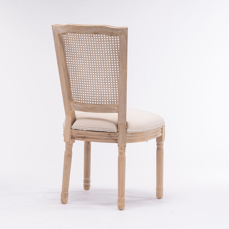 Antique French Style Dining Chairs, Set of 2