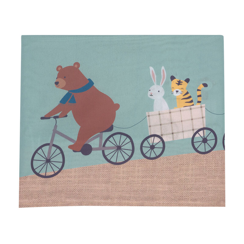 Bedtime Originals Up Up & Away 3-Piece Animals/Hot Air Balloon Crib Bedding Set