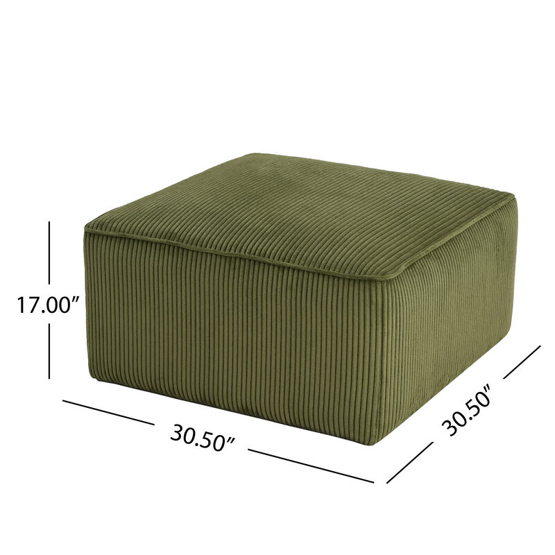 Merax Pu Leather Sofa Ottoman for Living Room