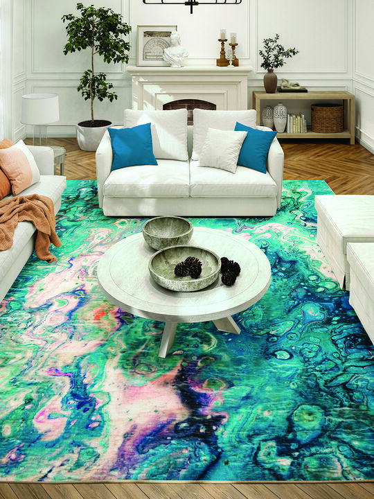 Kikiamo KK4 Lagoon 20" x 30" Rug
