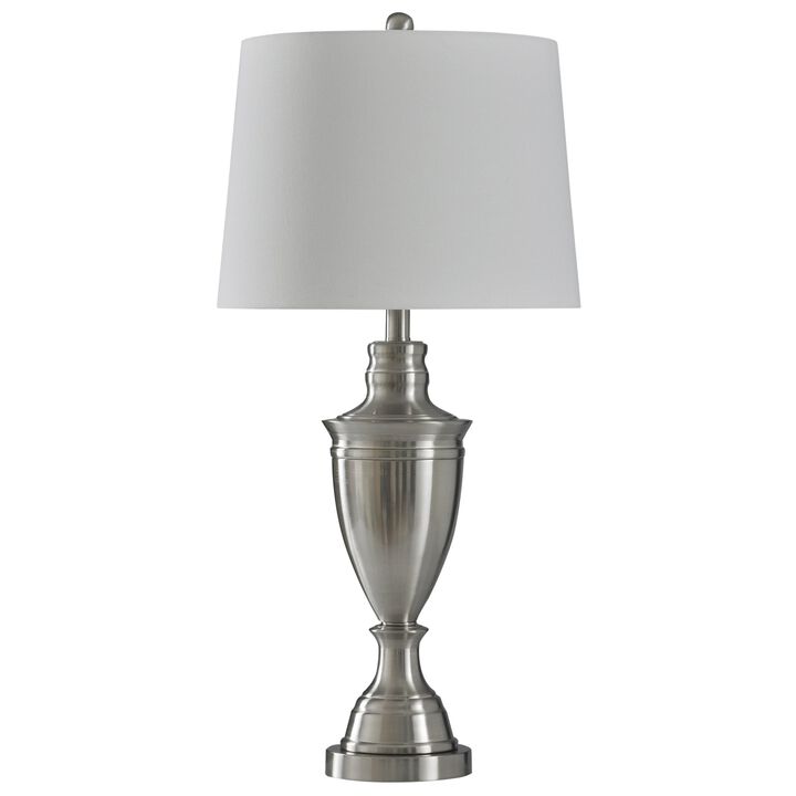 Brushed Steel Table Lamp (Set of 2)