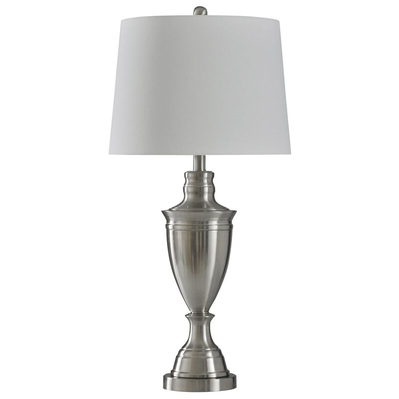 Brushed Steel Table Lamp (Set of 2)