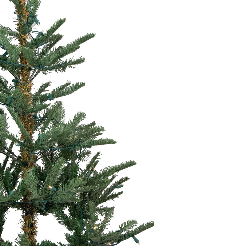 9' Pre-Lit Nordmann Fir Artificial Christmas Tree - Warm Clear LED Lights