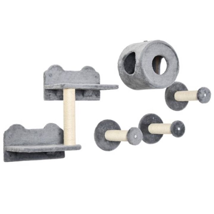Cat Wall Shelves, Cat Trees & Climbing Tower with Scratching Posts, Perches, and Cozy Spots for Cats